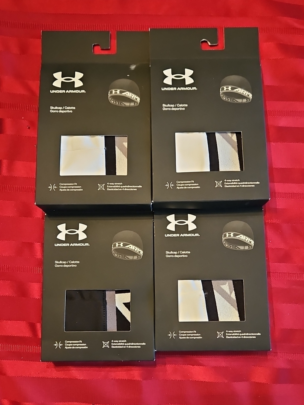 Under Armour New in package skull caps  -  x 4